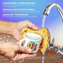 20pcs A4 Printable Vinyl Sticker Paper, Matte Waterproof Self-Adhesive Labels, White Vinyl Sheets Suitable For Cutting Machines, Inkjet Printers, DIY Crafts, Water Bottles, And Small Business Labeling (8.3x11.7 Inches) - 10ps - View 8