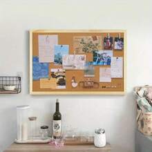 1 bảng treo tường, bảng thông tin, bảng ảnh, bảng trưng bày văn hóa doanh nghiệp, bảng kế hoạch, bảng trang trí tường. Bao gồm đinh, vòng treo và dây. Thích hợp cho văn phòng, nhà ở, nhà bếp, trường học và ký túc xá. - Nhiều màu - Xem 7