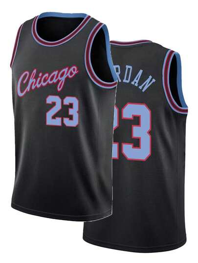 Men's Embroidered Basketball Jersey 23 Black Casual Sleeveless Vest V-Neck T-Shirt Party Sports Top