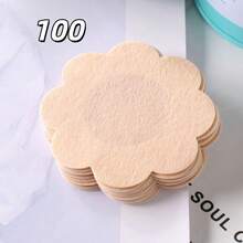 100pcs/Pack Self-Adhesive Floral Nipple Covers, Suitable For Women, Girls, Ladies Party Dresses - Multicolor - View 7
