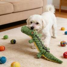 Đồ chơi chó cỡ lớn có tiếng kêu, đồ chơi tương tác cho chó con với giấy nhăn, đồ chơi kéo co cho chó, đồ chơi nhai bằng vải nhung phù hợp cho các giống chó nhỏ, trung bình và lớn. - màu xanh lá - Xem 1