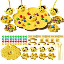 趣味互动磁性蜂巢敲击游戏，包含蜂巢游戏板，适合2或4名玩家，是家庭聚会和成人桌面游戏的理想之选。这款桌面策略钓鱼玩具能够培养手眼协调能力、耐心和专注力，增强儿童的生物认知能力，也是派对玩具、生日礼物、情人节礼物等的理想选择。 - 彩色 - 查看 6