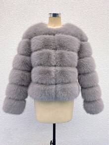 Women Sports Winter Coats - Apricot - View 2