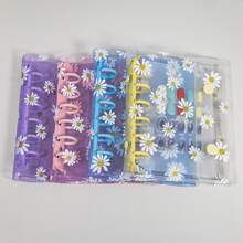 A7 Daisy Loose-Leaf Binder Cover, Detachable 3D Crystal Bubble Sticker Album, Sticker Book With Peelable Sticker Pages, Transparent Card Holder, 160 Pockets Refill Pages, DIY Memo Notebook, Stationery Storage Box, Essential For Back To School, New Year, Valentine's Day, Office Supply Season, Suitable As Gift - Multicolor - View 5
