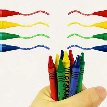 四色蜡笔套装（28/52/80色）| 专业美术绘画用品，适合儿童、学生和初学者 | 创意手工、学校和办公文具 | 非常适合作为万圣节/圣诞节派对礼物、节日礼物、节日DIY装饰、情人节礼物、圣诞礼物、生日礼物、马克笔、工艺套装（随机OPP袋或盒装）