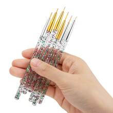 3Pcs/Set Nail Brush Nail Art Liner Brush Acrylic UV Gel Drawing Brush Line Grid Painting Pen Manicure Tools Nail Art Tool Set - Multicolor - View 10