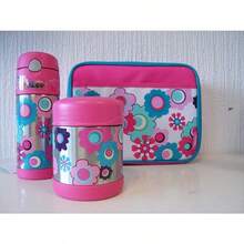 Pink Floral FUNtainer Food Flask 290ml - PinkFloral - View 3