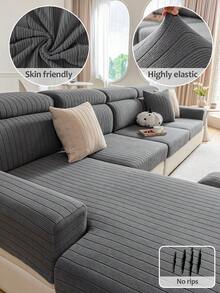 Large Straight Grain - Dark Gray