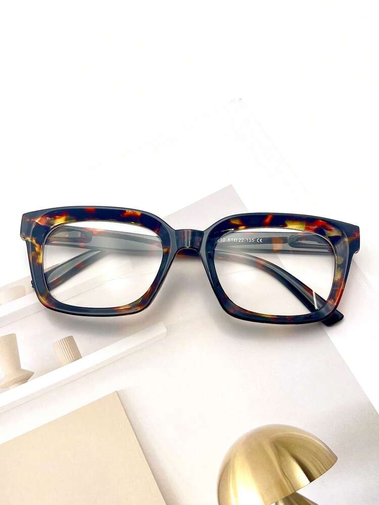 1 Pair Oprah Fashion Extra Large Square Glasses, Y2K Style, Unisex - Classic Retro Rectangular Frame With Spring Hinges, Suitable For Office, Computer And Phone, +1.0 To +4.0 Magnification, Non-Prescription Lenses, Women Eyewear Accessories - Clear - View 23