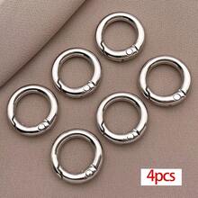 4个18K镀金金属龙虾爪扣旋转弹簧扣钥匙链夹钩，适用于钥匙、挂绳、珠宝配件 - 彩色 - 查看 14