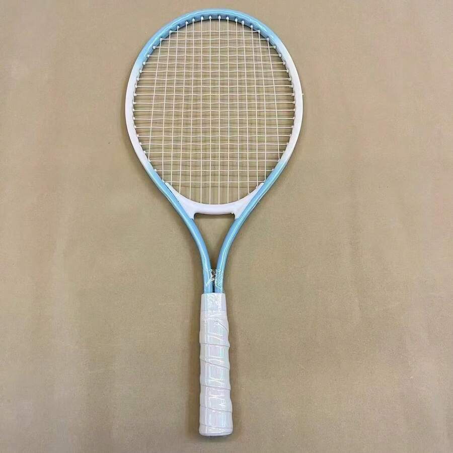 Tennis Rackets - Macaron Purple Children's Tennis Racket + Base + Tennis Ball - View 1