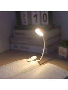 4-LED White Clip-On Eyecare Reading Lamp With Rechargeable Design, Featuring 3 Color Temperatures And Stepless Dimming For Comfortable Lighting. Soft And Gentle Light Helps Reduce Eye Strain, Ideal For Night Reading And Studying. Built-In 400mAh Battery Provides Stable Use Time. Lightweight And Portable With Clip-On Design, Easily Attaches To Books, Desks, Bedside Tables, Or Laptops. Suitable For Reading, Study, Office, Dorm, Or Travel Use. A Practical And Compact Lighting Accessory For Daily Use And A Thoughtful Gift Choice. - trắng - Xem 7