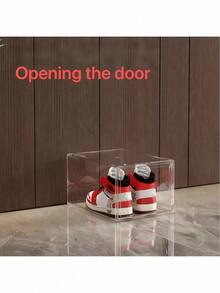 1-12PCS Fully Transparent Magnetic Front-Opening Shoe Box, Shoe Bag And Handbag Figure Storage Box, Multi-Layer Dustproof And Moisture-Proof Large Shoe Cabinet, Adopts Magnetic Opening And Closing Design, Easy Opening And Closing And Good Sealing, Fully Transparent Box, Clear Display, Dustproof And Moisture-Proof - Multicolor - View 8