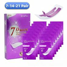 7D+PAP+干式粘合剂+紫色牙齿美白贴，牙齿美白，美白贴，深度清洁，口腔护理，美白贴，清新口气，美白贴，旅行和居家使用，紫色美白，7-14-21对，干式粘合剂，紫色牙齿美白贴 - 紫色+PAP+乾貼+牙貼 - 查看 1