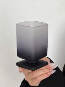 2只装高级渐变黑色杯子，独特方形鸡尾酒杯，香槟杯，威士忌杯，可放入洗碗机清洗，完美的生日礼物 - 黑色 - 查看 9