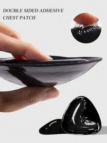 1 Pair Women Double-Sided Invisible Adhesive Bra Pads, Silicone Sticky Push-Up Chest Padding Inserts, Reusable Waterproof Thickened Bra Pads For Bikini, Swimwear & Summer Outfits - Multicolor - View 7