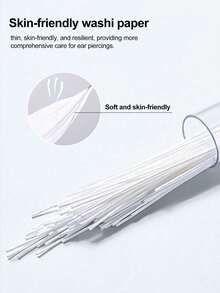 1 Set Ear Piercing Cleaning Kit, Disposable Dental Floss Piercing Care Cleaning Line, Ear Piercing Care Tools, Unisex Piercing Care Set - Multicolor - View 6