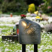 Eternal Commemorative Personalized Acrylic Cemetery Plaque - Salute To Beloved, Long Term Outdoor Preservation, Multiple Styles Of Cemetery Commemorative Stakes To Choose From, Classic Acrylic Outdoor Commemorative Plaque With Strong Durability, Suitable For Easter And Commemorative Days, 2D Flat Printing, Acrylic Decorative Garden Stakes - A - View 6