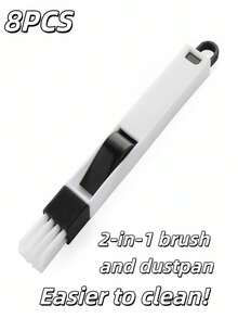 1个窗户清洁刷，屏幕清洁工具，键盘缝隙小刷，带簸箕的玻璃缝隙刷 - 彩色 - 查看 16