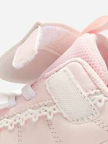 Balabala Girls' Running Shoes, Ballet Style Sports Shoes, Spring 2026 Collection - White Red - View 9