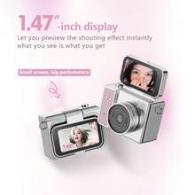 yesido New 2K High-DefinitionCamera Retro Mini Small Digital Camera Campus Camera Photo And Video Recording HD Pixel Without/, Self-Portrait, Photo And Video Recording Support, The Perfect Gift For Family, Teachers And Those Who Will Cherish It - 彩色 - 查看 10
