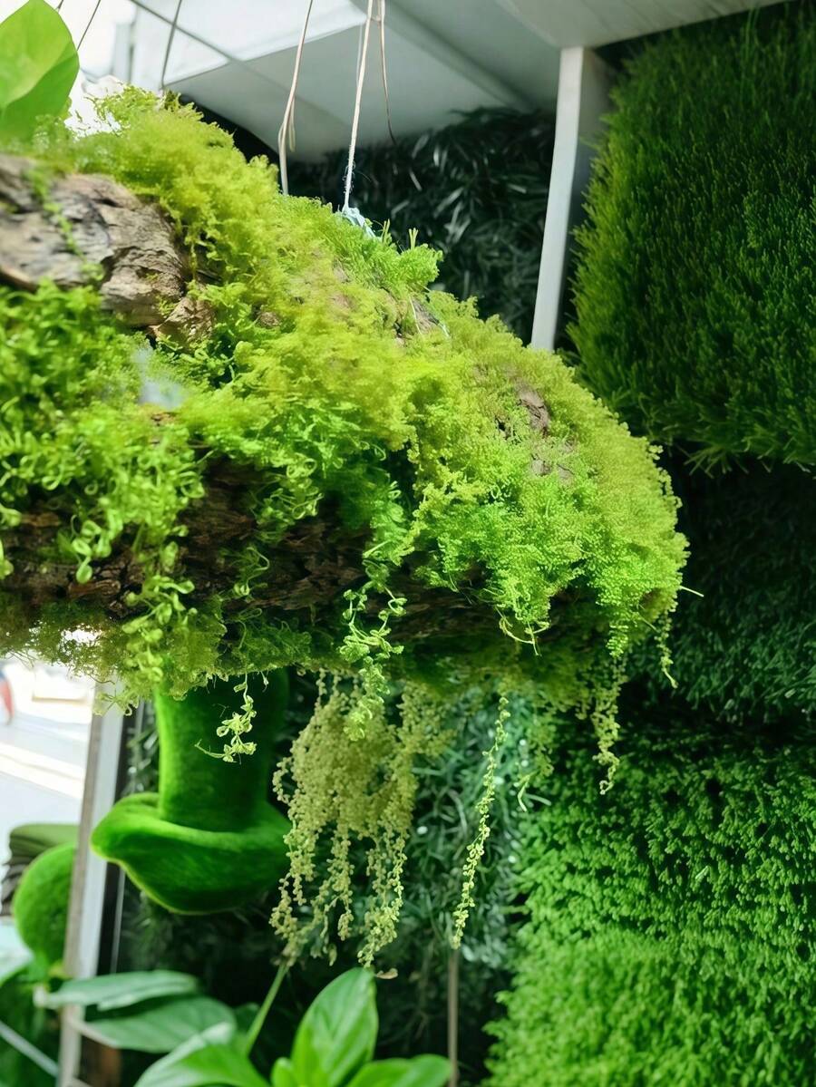 Lumut Buatan, Lumut Hijau Palsu Bionik, Dekorasi Lanskap Mikro, Tanaman Pot Bonsai Rumput, Material Lanskap - lumut - View 1
