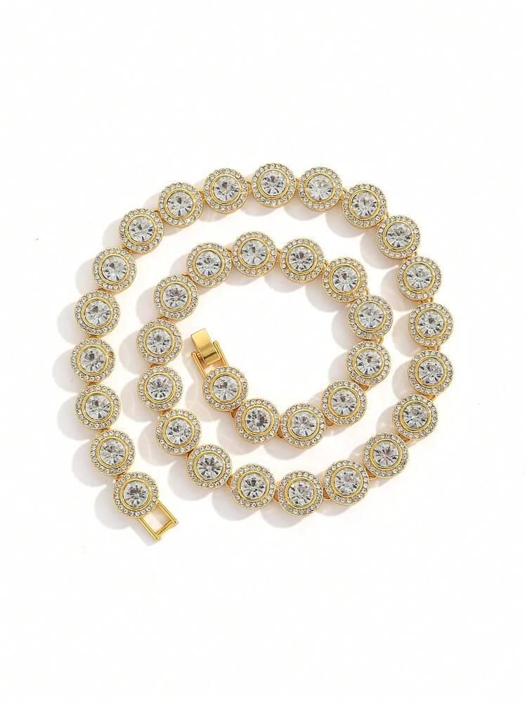 Dây chuyền nam phong cách Rock Hip Hop, trang sức hợp kim kẽm nhiều lớp, dây xích Cuban bản to thời trang, có thể đeo nhiều kiểu, phù hợp để đeo hàng ngày. - Nhiều màu - Xem 11