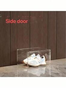 1-12PCS Fully Transparent Magnetic Front-Opening Shoe Box, Shoe Bag And Handbag Figure Storage Box, Multi-Layer Dustproof And Moisture-Proof Large Shoe Cabinet, Adopts Magnetic Opening And Closing Design, Easy Opening And Closing And Good Sealing, Fully Transparent Box, Clear Display, Dustproof And Moisture-Proof - Multicolor - View 7