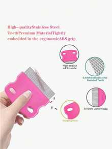 4件套专业除虱除白发梳套装 - 彩色 - 查看 4