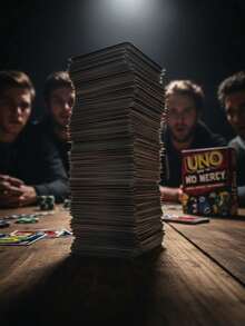 官方UNO无情纸牌游戏，适合男孩的玩具，美泰出品，圣诞礼物，圣诞袜填充物。官方UNO无情纸牌游戏，男孩圣诞礼物，美泰出品，圣诞袜填充物，圣诞礼物 - 絕不留情 - 查看 5