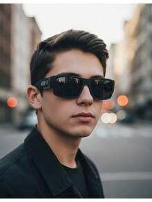 Men Sunglasses - Matte Black - View 9