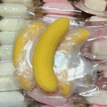 逼真香蕉慢回弹挤压玩具，食物造型减压慢回弹蛋糕香蕉软萌玩具，柔软湿润质感慢回弹挤压玩具，有效缓解压力 - 彩色 - 查看 6