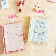 Bìa sổ tay A6 Daisy dạng rời, Album dán hình bong bóng pha lê 3D có thể tháo rời, Sổ dán hình với các trang dán có thể bóc ra, Ngăn đựng thẻ trong suốt, 160 trang giấy thay thế, Sổ nhật ký tự làm, Hộp đựng văn phòng phẩm, Vật dụng cần thiết cho năm học mới - Nhiều màu - Xem 6