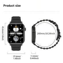 Reloj inteligente multifuncional de moda LIGE, resistente al agua para uso diario, con múltiples modos deportivos, pronóstico del tiempo, alarma, notificación de llamadas, reproducción de música, seguimiento de actividad. Reloj inteligente multifuncional adecuado para un estilo de vida activo. - Negro - Ver 8