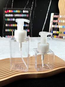 Cosmetic & Nail Care Refillable Bottles, Pump Bottles, Mousse Foaming Bottles, Facial Cleanser, Shampoo, Body Wash Foam Bottles, Foaming Dispenser, Liquid Pump Containers, Empty Bottles - Multicolor - View 3