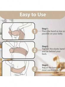 Comfortable Maternity Belly Support Band - Adjustable Breathable Mesh Pregnancy Belly Belt, Pain Relief Brace For Back Pelvis Tummy Hip (2nd/3rd Trimesters & Postnatal), Invisible Under Clothes Pregnancy Daily Must-Haves - Maternity Belly Support Band - 查看 6