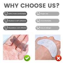 Libeauty 2片装可重复使用睫毛烫发垫，适用于美睫沙龙和DIY - 彩色 - 查看 4