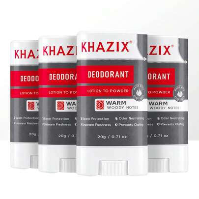 عود مزيل العرق للرجال، مزيل عرق خالي من الألومنيوم مع زيت جوز الهند وزبدة الشيا، يساعد على تقليل رائحة الإبط