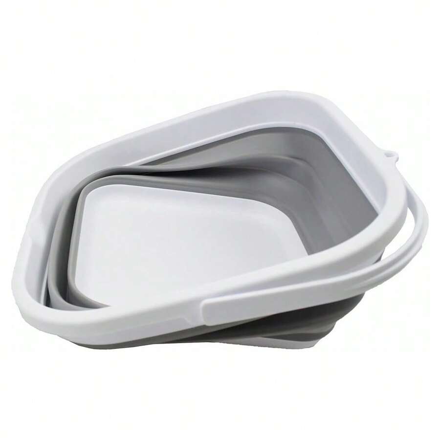 OISE ART STORE Secchio Pieghevole Quadrato Pratico Da 5,5 Lt Portatile Salvaspazio Con Maniglia - - Multicolore - Visualizzare 1