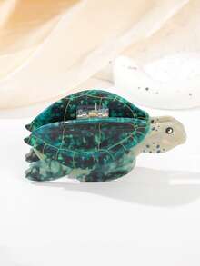 1个可爱创意海龟爪鲨鱼爪发夹，女士适用 - 彩色 - 查看 6