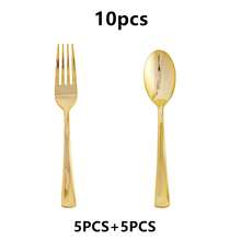 60-Piece Golden Disposable Plastic Cutlery Set, Including 20 Forks, 20 Spoons, And 20 Knives, Suitable For Home, Bars, Restaurants, Weddings, Birthdays, New Year, And Other Holiday Parties - Silver - View 13