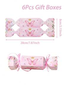 6 hộp quà hình bướm và hoa màu hồng, hộp đựng kẹo quà tặng tiệc hình bướm, hộp quà sinh nhật hình bướm màu hồng, trang trí tiệc mừng em bé, trang trí tiệc tiết lộ giới tính, hộp quà cưới, trang trí tiệc mùa xuân hình bướm màu hồng, trang trí bàn làm việc, đồ dùng tiệc sinh nhật hình bướm, hộp quà trang trí sinh nhật màu hồng. - bướm hồng - Xem 5