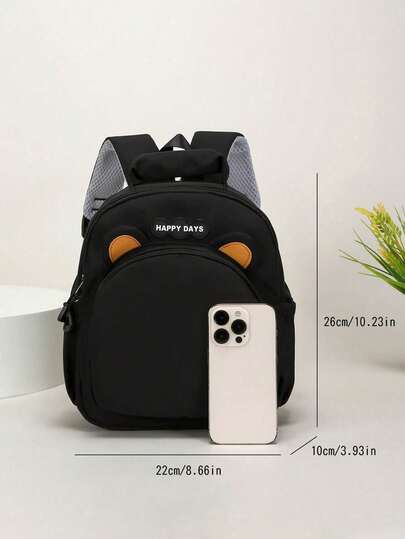 This Brand New Cartoon 3D Bear Backpack, Casual And Simple, Features A Zipper Design And Adjustable Shoulder Straps, Suitable For Back To School, Daily Outings And Travel. It Can Easily Hold Daily Essentials, Making It A Versatile Fashion Item Suitable For Various Styles And Occasions. It Has Strong Style Adaptability And Can Also Be Given As A Gift To Friends.