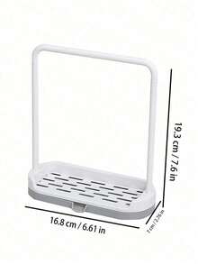 1pc Multifunctional Kitchen Dishcloth Holder No-Drill Drying Rack Sink Side Kitchen Storage Home Universal - Multicolor - View 17