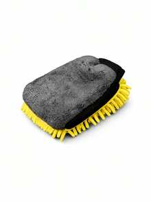 YITUMU 1只/2只装超细纤维绒面洗车手套，双面防刮清洁手套，超强吸水绒面洗车手套和毛巾套装，专业汽车美容和家居清洁用品 - A - 查看 9