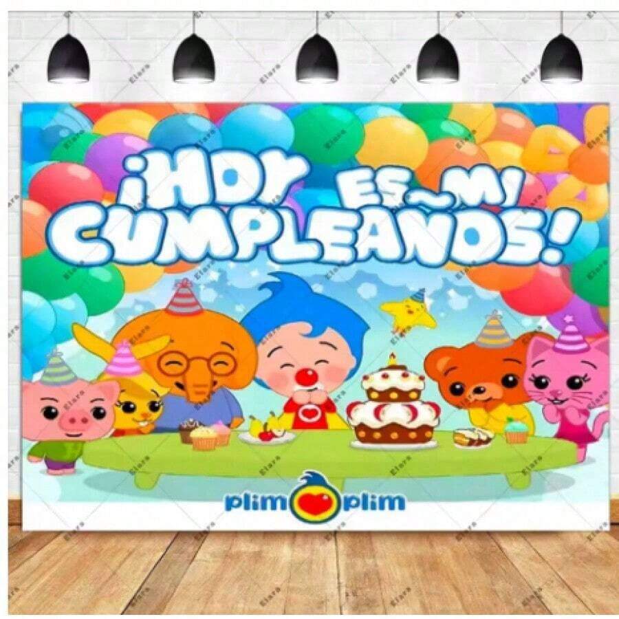 Various Plim Backgrounds Birthday Party Photography Cartoon Photo Background Vinyl Desktop Decoration Supplies 02 - 款式4 - 查看 1