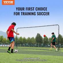 Superior Bronz Soccer Rebound Trainer Iron Soccer Training Equipment Sports Football Rebounder Wall Double-Sided Rebounding Net Easy Assembly Perfect For Backyard Practicing Solo Training Passing - Black - View 7