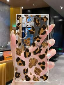 1pc Leopard Print Star Soft Phone Case Compatible With Huawei Honor, Redmi, MOTO, Galaxy A04e/12/A13/A14/A34/A50/A52/A53/A54/S21/S22/S23/S24/S25/S25Ultra/S25FE/S26/S26 PLUS/S26 ULTRA/S26 EDGE, 6A/7A/8A, 12T/13T/15T/15T Pro - Clear - View 6