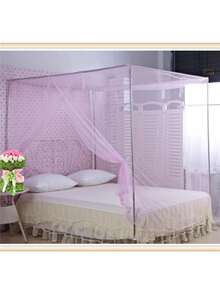 1 pieza Mosquitera, Mosquitera grande para cama, Mosquitera con apertura para dosel de cama para dormitorio, habitación de invitados, decoración del hogar, Mosquitera para exteriores para patio, porche, camping, Elegante dosel de malla para cama (sin ganchos) - Multicolor - Ver 14