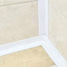 1pc/2pcs 1.5Inch White Floor Seal Sticker/Sealing Strip/ Waterproof Seal Tape Mold-Proof Tape Beautiful Seam Sealing Tape Waterproof Kitchen Joint Sealing Tape Bathroom Toilet Crack Seal Strip Wall Corner Line Sticker Waterproof Self-Adhesive Sealing Tape For Kitchen And Bathroom, Easy To Use - trắng - Xem 10